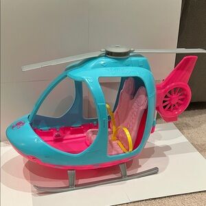 Barbie Turquoise and Pink Helicopter